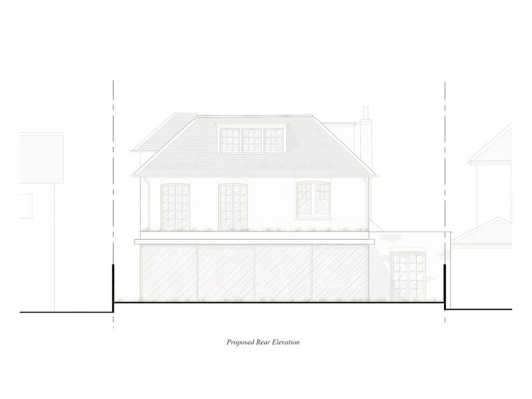 Planning approval granted for a substantial side extension and full